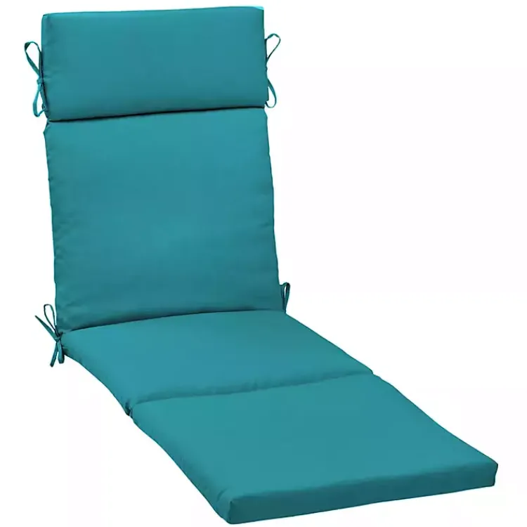 Kirklands Home Outdoor Cushions & Pillows|Lake Leala Outdoor Chaise Cushion Blue
