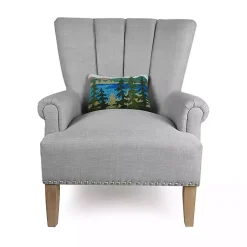 Lake Forest Hooked Wool Lumbar Pillow Pillows