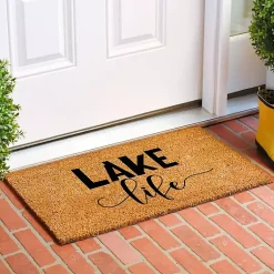 Kirklands Home Doormats|Lake Life Script Doormat