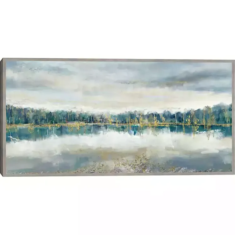 Kirklands Home Canvas Art|Lakeside Luxe Framed Canvas Art Print