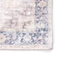 Kirklands Home Area Rugs|Lara Blue Medallion Washable Runner, 2x7