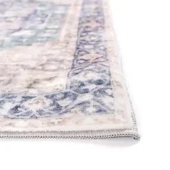 Kirklands Home Area Rugs|Lara Blue Medallion Washable Runner, 2x7