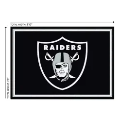 Kirklands Home Area Rugs|Las Vegas Raiders Area Rug, 3x4 Black