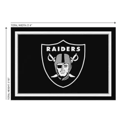 Kirklands Home Area Rugs|Las Vegas Raiders Area Rug, 4x6 Blue