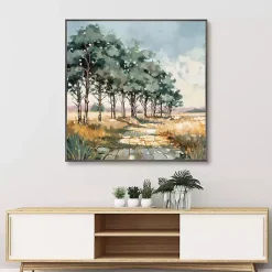 Kirklands Home Canvas Art|Late Summer Path Framed Canvas Art Print