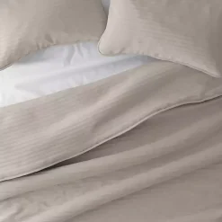 Kirklands Home Quilts|Latte Stitched Stripes 2-pc. Twin Quilt Set Gray