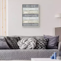 Kirklands Home Wall Quotes & Signs|Laughter Never Ends Framed Canvas Art Print