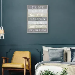 Kirklands Home Wall Quotes & Signs|Laughter Never Ends Framed Canvas Art Print