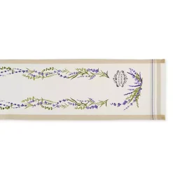 Kirklands Home Table Linens|Lavender Garland Cotton Table Runner