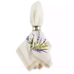 Kirklands Home Table Linens|Lavender Sprigs Cotton Napkins, Set of 4