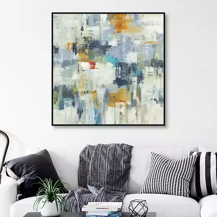 Kirklands Home Canvas Art|Layers of Life II Framed Canvas Art Print