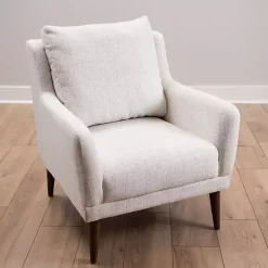 Kirklands Home Accent Chairs|Layla Vanilla Speckle Armchair Ivory