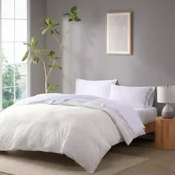 Kirklands Home Bed Sheets|Leafy Vine Hem Microfiber 4-pc. Full Sheet Set