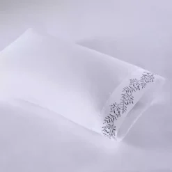 Kirklands Home Bed Sheets|Leafy Vine Hem Microfiber 4-pc. Full Sheet Set