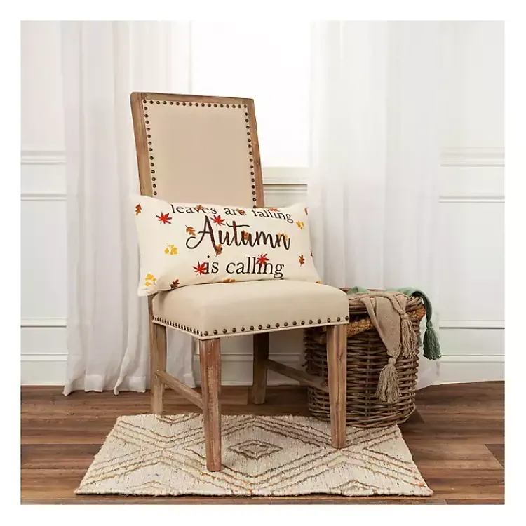 Sale Leaves are Falling Autumn is Calling Lumbar Pillow Fall