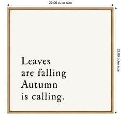 New Leaves Are Falling Poem Framed Wall Art Fall