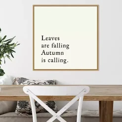 New Leaves Are Falling Poem Framed Wall Art Fall