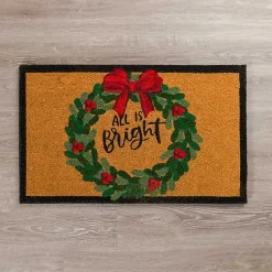 Kirklands Home Doormats|LED All is Bright Christmas Doormat