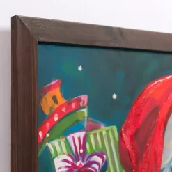 LED Believe Holly Framed Art Print Christmas Art & Wall Decor