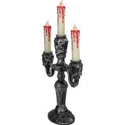 New LED Bloody Skull Halloween Candelabra Halloween