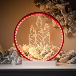 Discount LED Candlesticks Tabletop Christmas Decoration Christmas Decorations