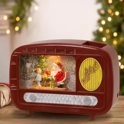 LED Holiday Radio Water Globe Christmas Decorations