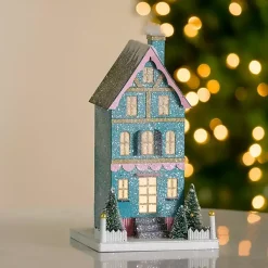 LED Paper Village House Christmas Decorations