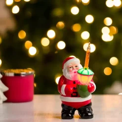 LED Santa with Bubble Light Figurine Christmas Decorations