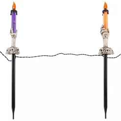 Online LED Skeleton Hand Candles, Set of 6 Halloween