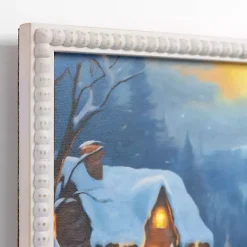 New LED Snowman Beaded Framed Art Print Christmas Art & Wall Decor