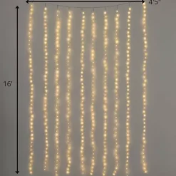 Discount LED Warm White Christmas Curtain String Lights Christmas Decorations