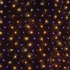 LED White Purple & Orange Light Net Halloween