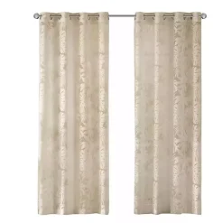 Kirklands Home Curtains & Drapes|Leilani Palm Leaf Curtain Panel, 95 in. Tan