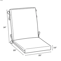 Kirklands Home Outdoor Cushions & Pillows|Lemon Leala Luxe Outdoor Dining Chair Cushion Yellow
