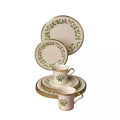 Discount Lenox Holly Gold Edge 12-pc. Dinnerware Set Christmas Dining & Entertaining