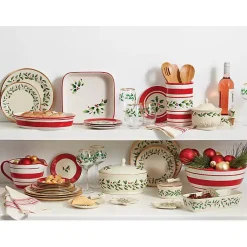 Discount Lenox Holly Gold Edge 12-pc. Dinnerware Set Christmas Dining & Entertaining