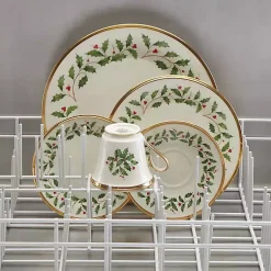 Best Lenox Holly Gold Edge 5-pc. Dinnerware Set Christmas Dining & Entertaining