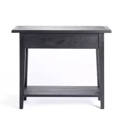 Kirklands Home Console Tables|Leo Wood Console Table Black