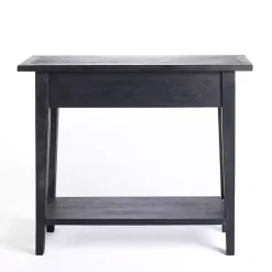 Kirklands Home Console Tables|Leo Wood Console Table Black