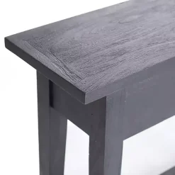 Kirklands Home Console Tables|Leo Wood Console Table Black