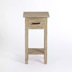 Kirklands Home Accent & End Tables|Leo Natural Wood Accent Table Tan