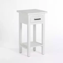 Kirklands Home Accent & End Tables|Leo Wood Accent Table White