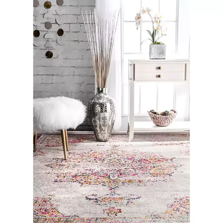 Kirklands Home Area Rugs|Leola Vintage Medallion Area Rug, 5x8 Multi