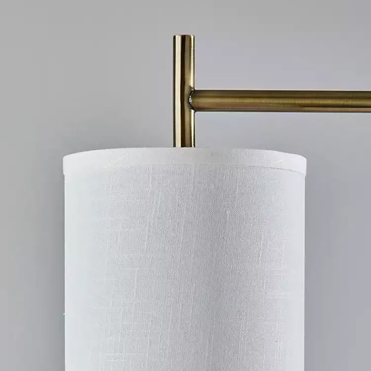 Kirklands Home Floor Lamps|Leon Antique Brass Metal Floor Lamp Gold