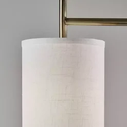 Kirklands Home Floor Lamps|Leon Antique Brass Metal Floor Lamp Gold