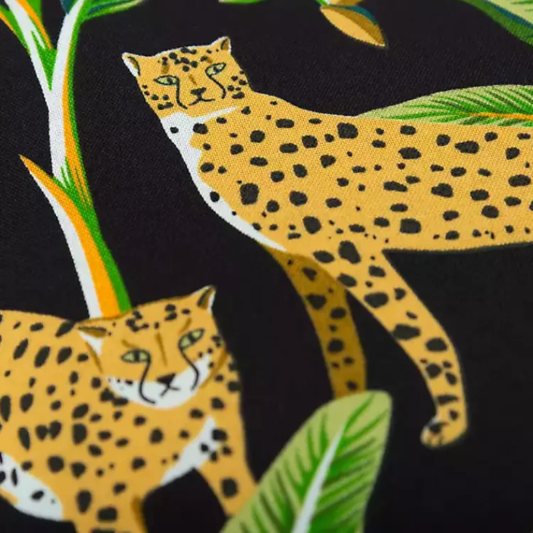 Kirklands Home Outdoor Cushions & Pillows|Leopard & Palm Tree Outdoor Pillow, 22 in.