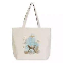 New Let us Adore Him Canvas Tote Bag Christmas Decorations