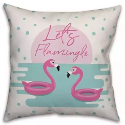 Kirklands Home Outdoor Cushions & Pillows|Let's Flamingle Outdoor Pillow
