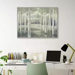 Kirklands Home Framed Art|Light Aspens Forest Framed Wall Art