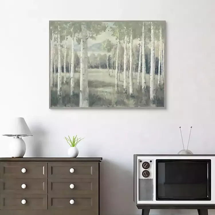 Kirklands Home Framed Art|Light Aspens Forest Framed Wall Art
